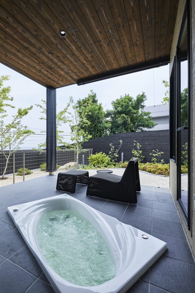 宮島離れの宿IBUKU別邸露天風呂ジェットバス