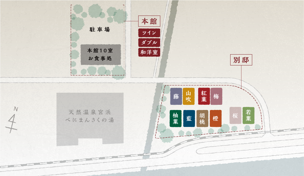 宮島 離れの宿 IBUKU 地図