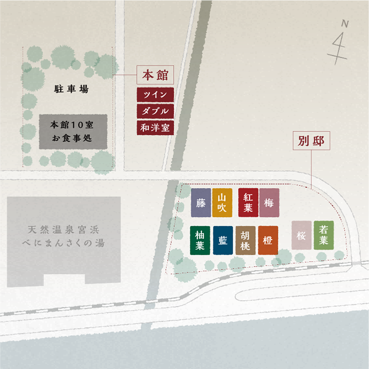 宮島 離れの宿 IBUKU 地図スマホ